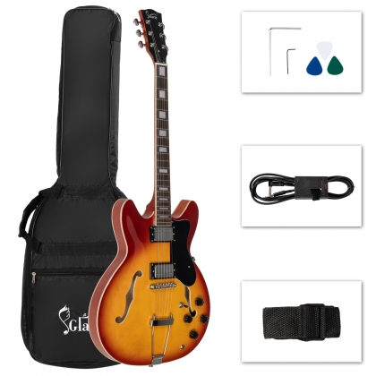 Glarry discount semi hollow